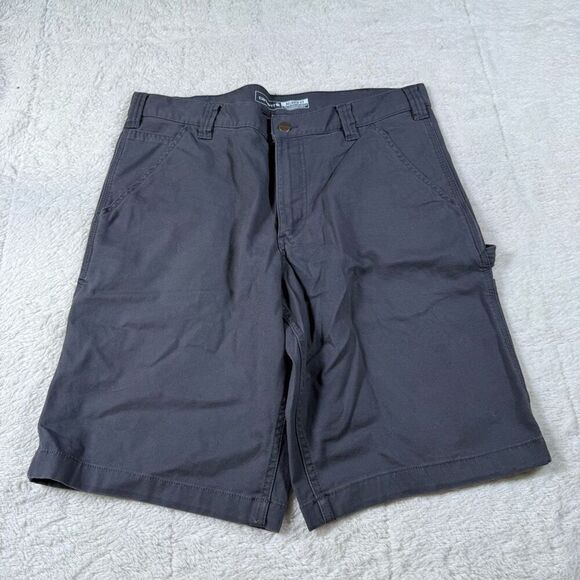 Cathartt Grey Men’s Relaxed Fit Cargo Carpenter Shorts - Picture 2 of 9